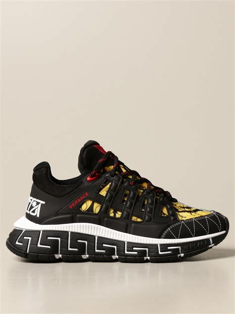 versace women sneakers black|gianni versace sneakers.